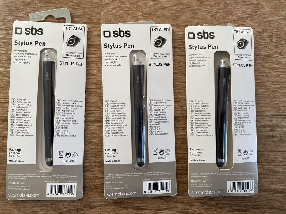 Canetas Sbs para smartphones e Tablet NOVAS