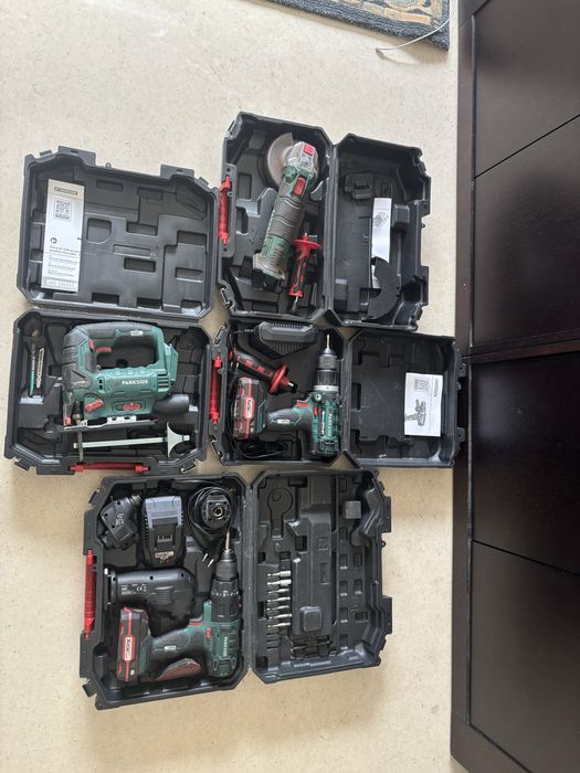 Conjunto 4 maquinas Parkside