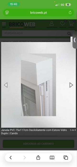 Janelva PVC com estores