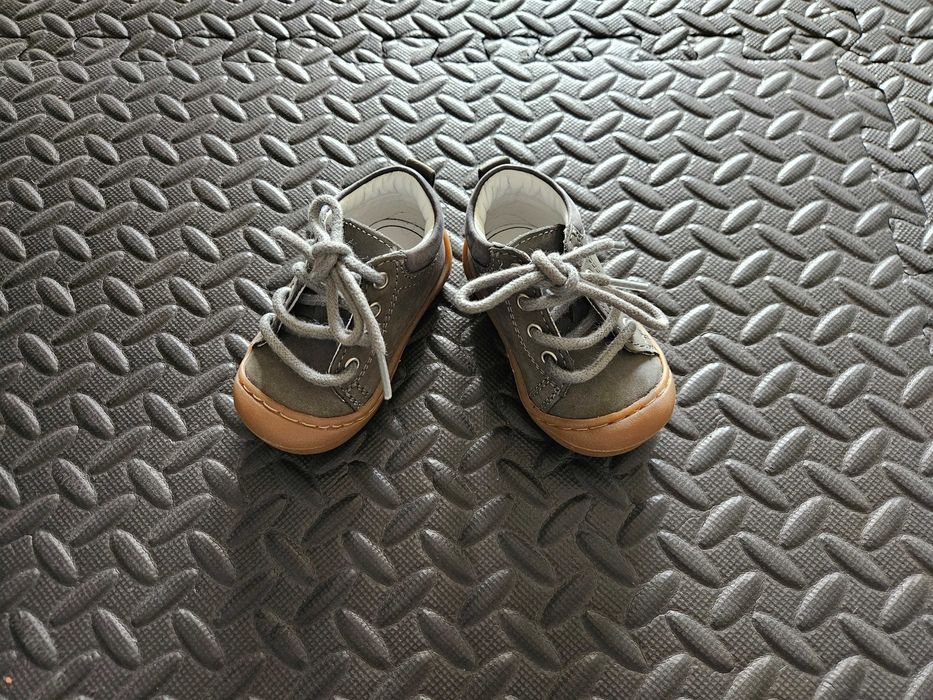 Botas em pele para bebé, tamanho 18, Vertbaudet