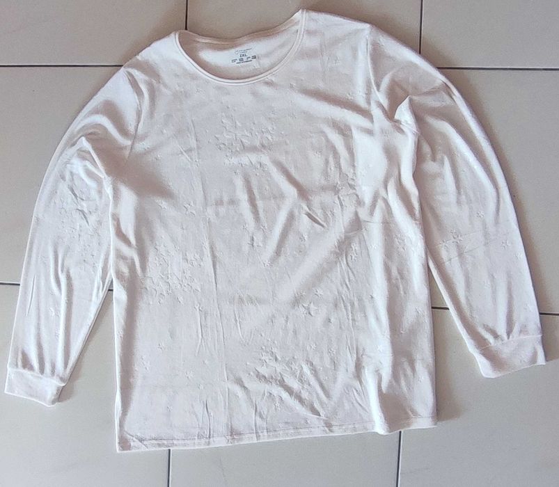 Piżama 2cz r XXL 52/54,XL 46/48, Primark cares ecru