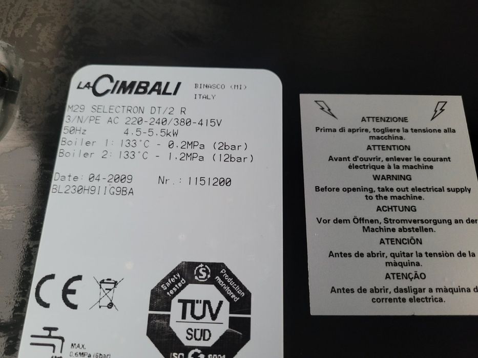 Кавовамашина LaCIMBALI