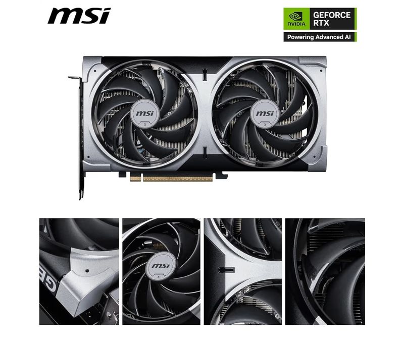 Placa Gráfica MSI NVIDIA GeForce RTX 5070 "Blackwell" Ventus 2X OC 12G GDDR7 DLSS4