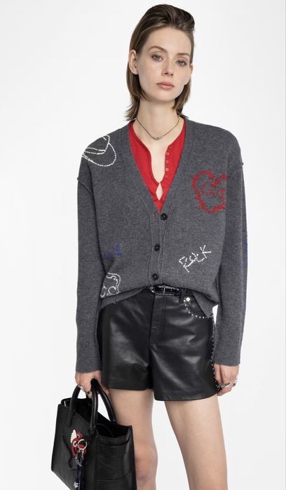 Кардиган серый Zadig & Voltaire