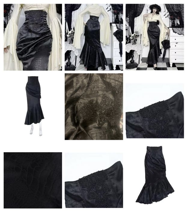 Юбка готика  Лолита 6 видов цены разные в описании