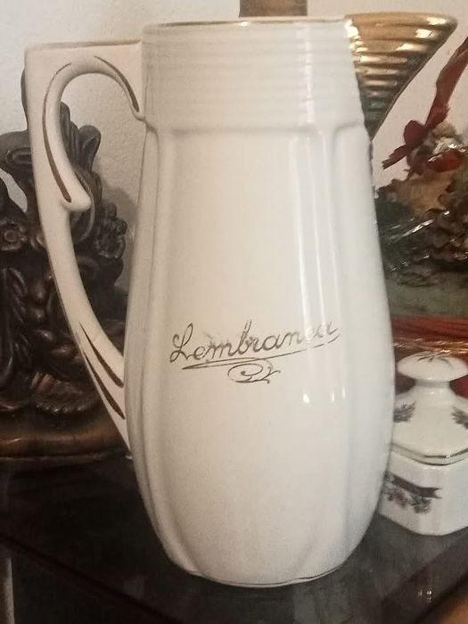 Bela caneca em faiança S.Roque Aveiro