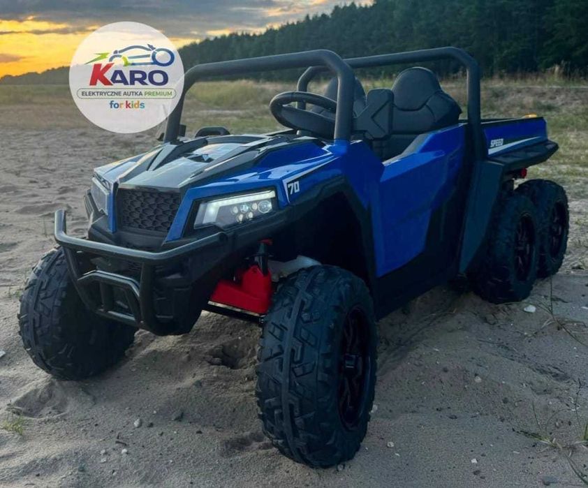 Pojazd na akumulator Farmer Truck 6 Kół EVA 24V Wszechstronny do zabawy
