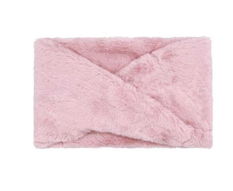 Komin różowy szalik