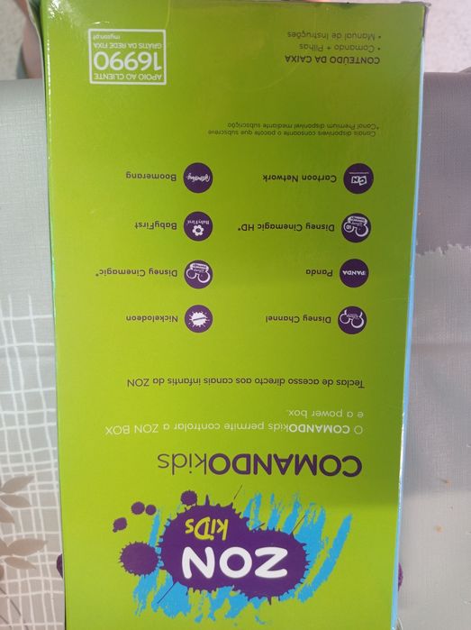 Comando TV nos, para crianças