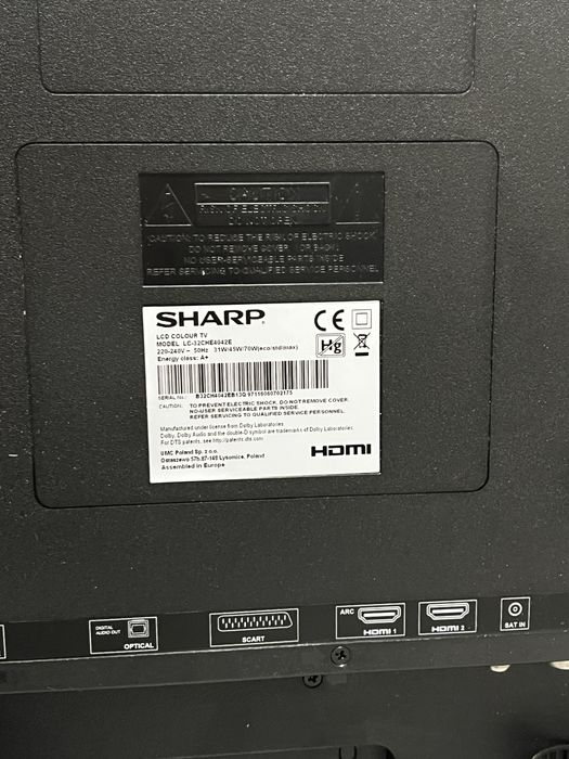 Sharp LC-32CHE4042E – 32” LED HD Ready – sprawny