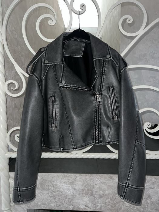 Косуха дубленка женская кожаная