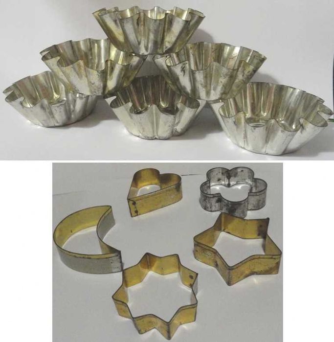 Набір форм для випічки кексів та печива (метал)