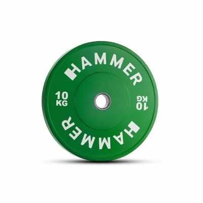 Obciążenie bumper 10 kg HAMMER 50mm - sklep stacjonarny