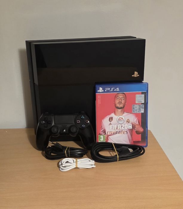 Playstation 4 Fat 500gb + Comando Sony + Fifa 20