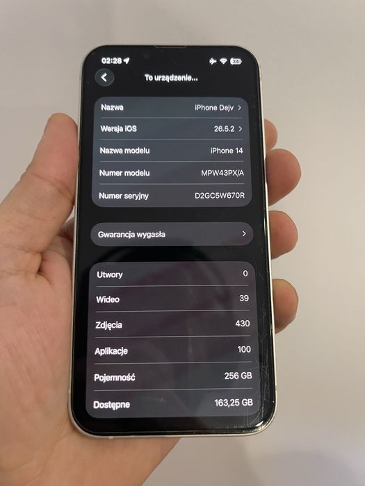 Apple iPhone 14 256GB biały
