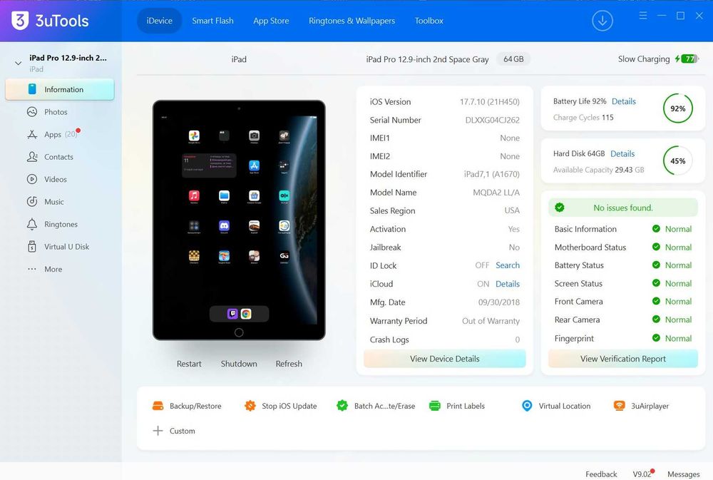 Ipad pro 12.9 Gen 2 ідеальний стан neverlock 120hz
