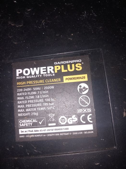 Máquina alta pressão 195 brs