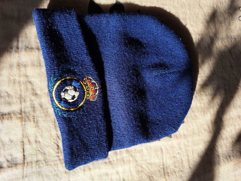 Gorro malha novo azul