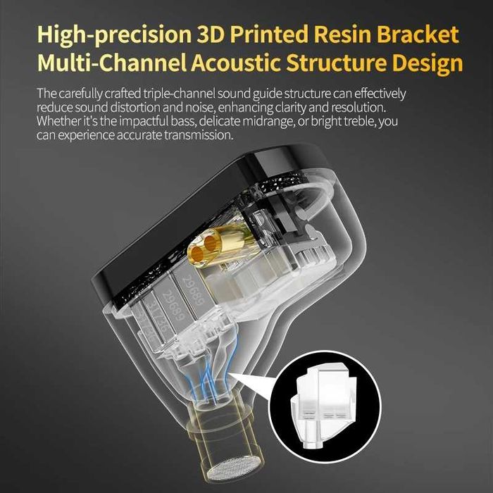 ‼️ KZ AS16 Pro X (black, mic) - 16и драйверные арматурные IEM наушники