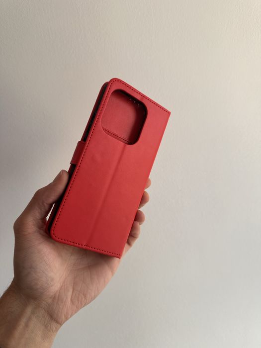 Etui z klapką zamykane czerwone do XIAOMI REDMI NOTE 14