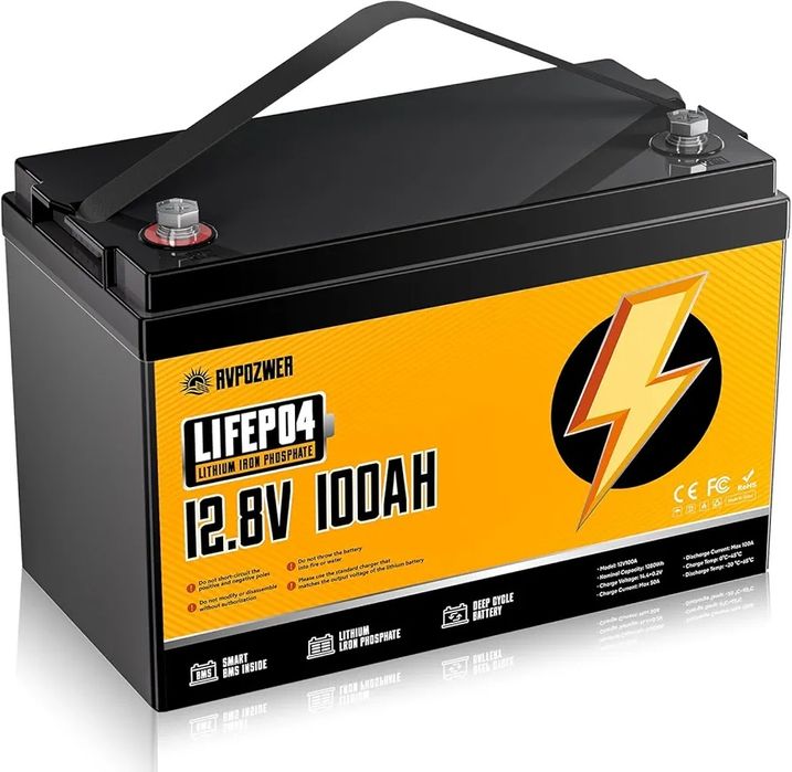 Акумулятор LiFePO4 на 12,8 V 100 Ah.