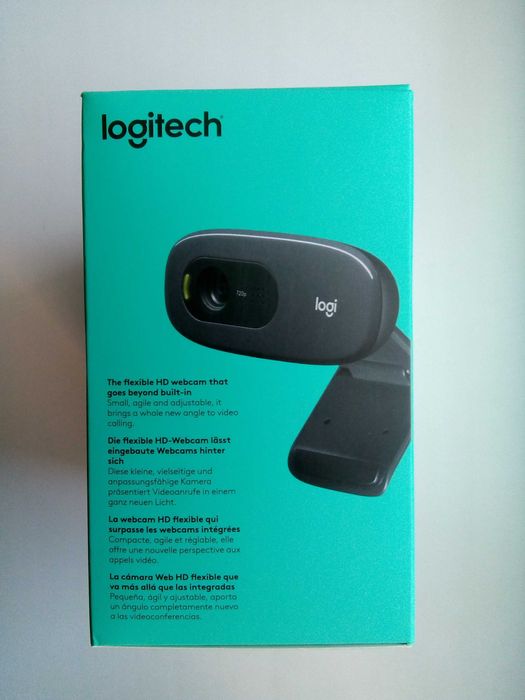 Logitech C270 HD Webcam, 720p Video with Built-in Mic