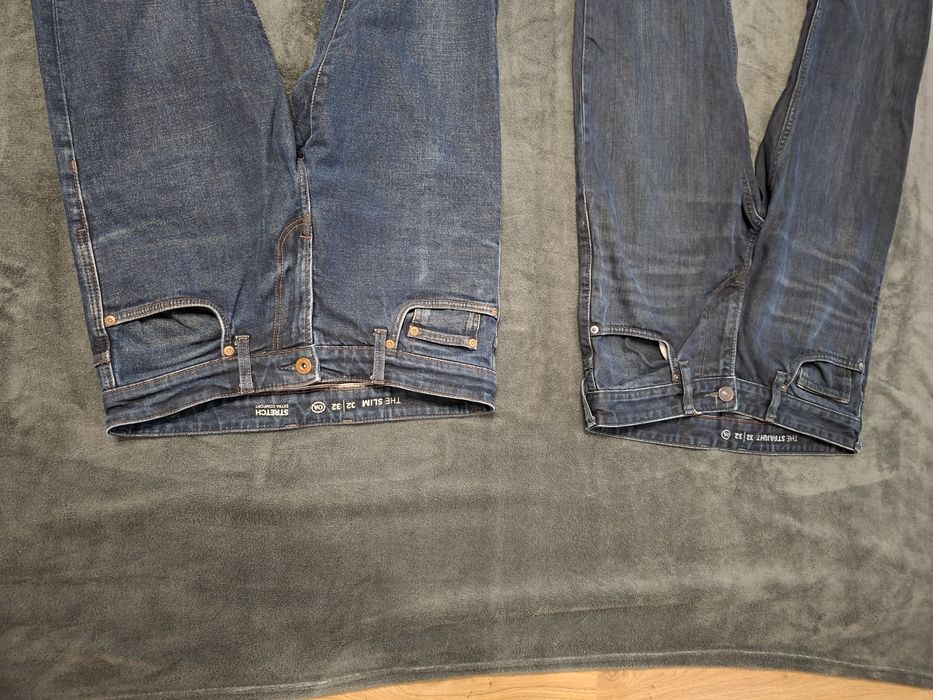 5 szt. Spodnie męskie 32/32 L/32 jeansy, czarne, C&A