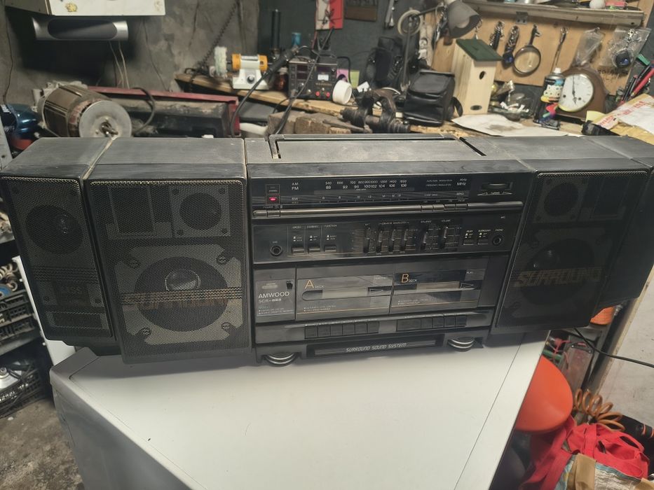 Radiomagnetofon amwood SCR-888