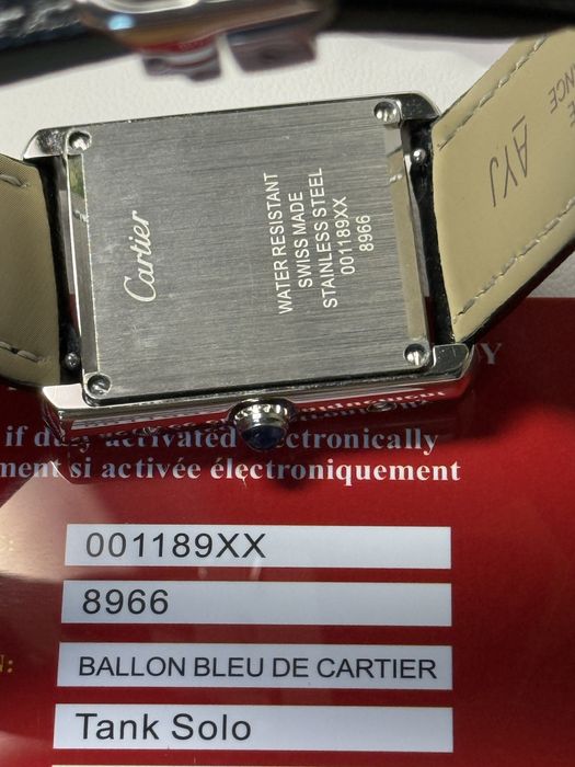 Годинник Cartier Tank