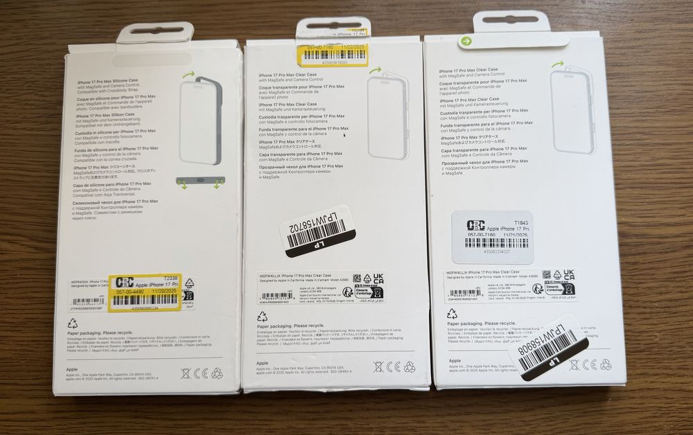 ОРИГІНАЛ Apple iPhone 17 Pro Max Clear Silicone TechWoven Case Чохол