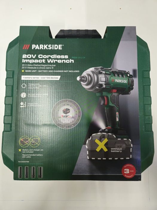 Klucz udarowy Parkside PASSK 20-LI C4