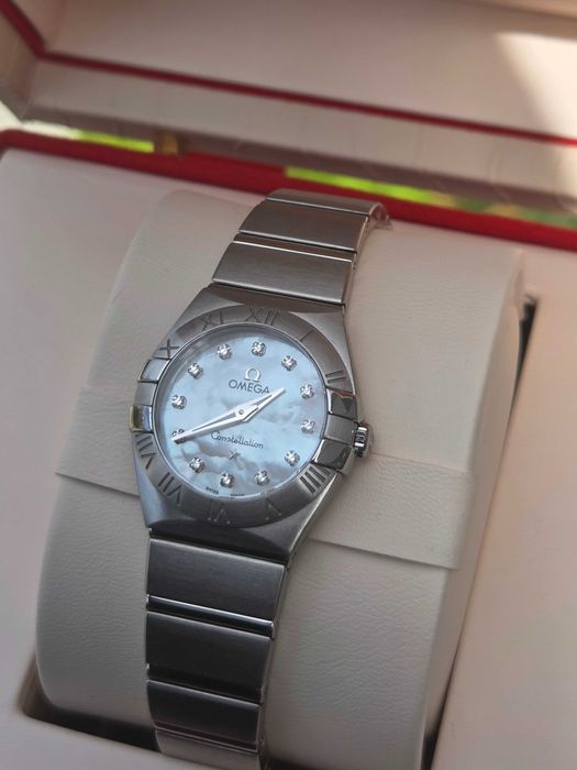 Omega Constellation 24mm z 12 diamentami Full Set - jak NOWA
