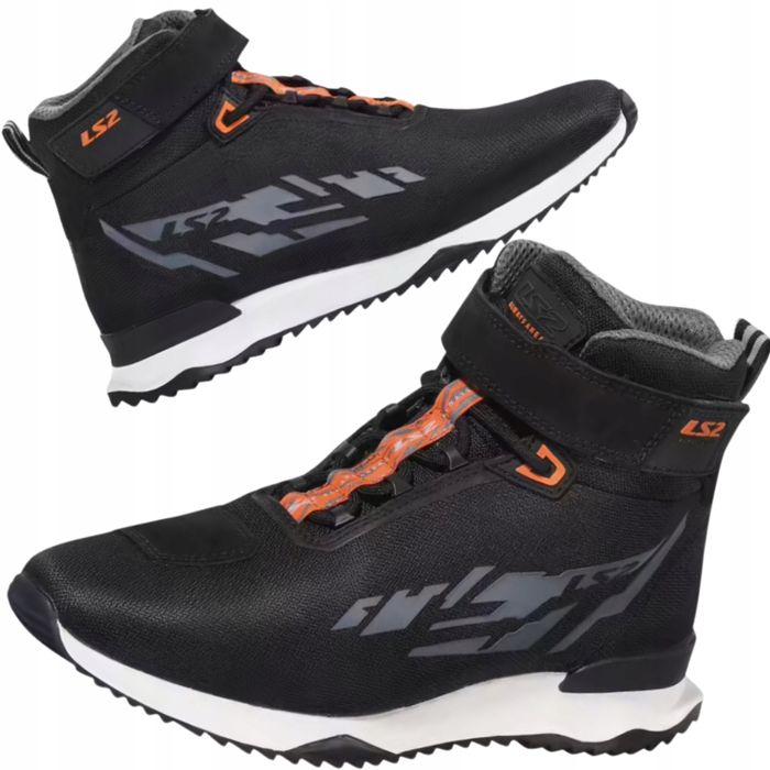Buty Motocyklowe Ls2 Acrux Miejskie Krótkie Wygodne Black/Orange 44