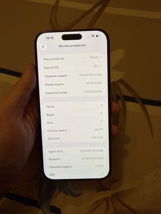 iPhone 16 Pro Max 256GB Black Titanium