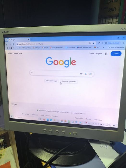 Monitor Acer de 17polegadas