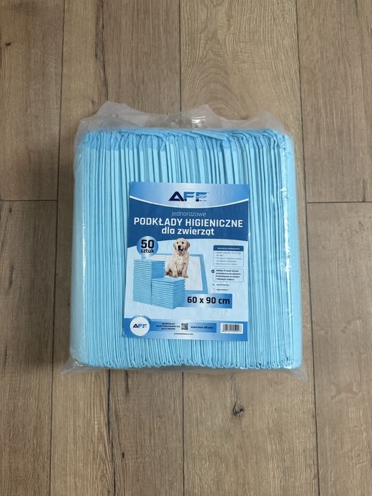 Podkłady higieniczne dla psa 60 × 90 cm – 50 szt. nowe