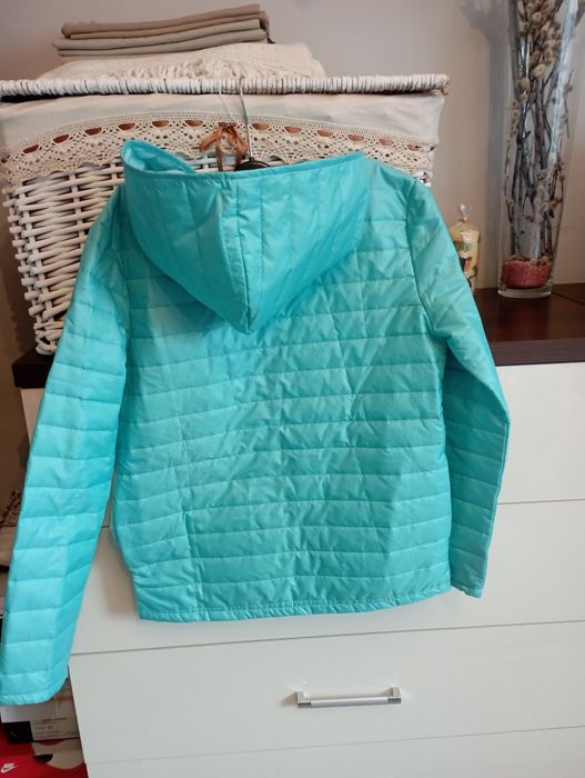 Kurtka pikowana niebieska