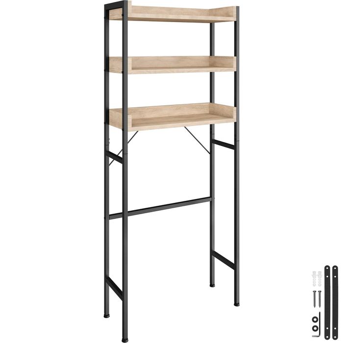 Półka łazienkowa Seattle industrialny jasny OUTLET