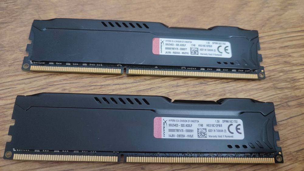 RAM 2x8 GB DDR3 1866 MHz HyperX Fury