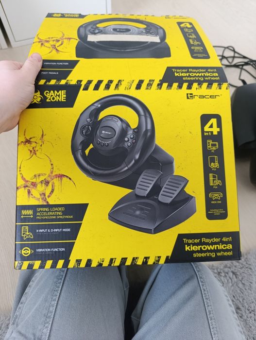Kierownica i pedały tracer 4 w 1