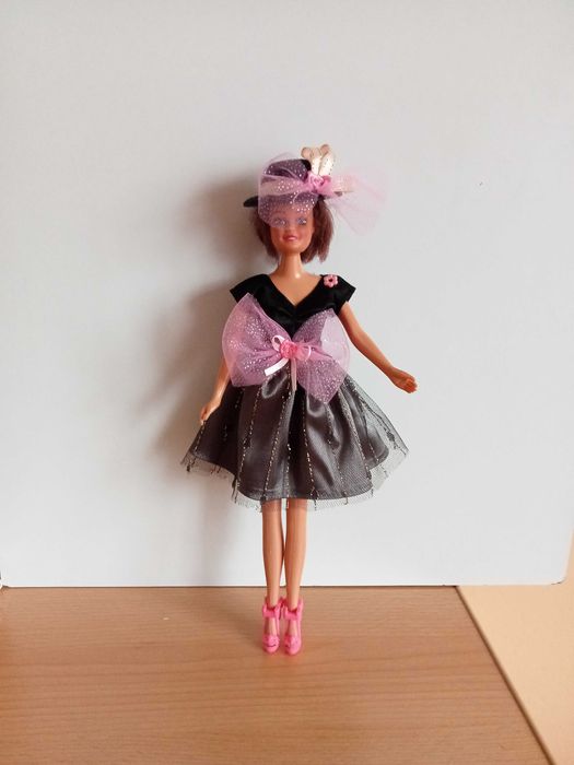 Ubranka dla lalki barbie sukienka kapelusz buty