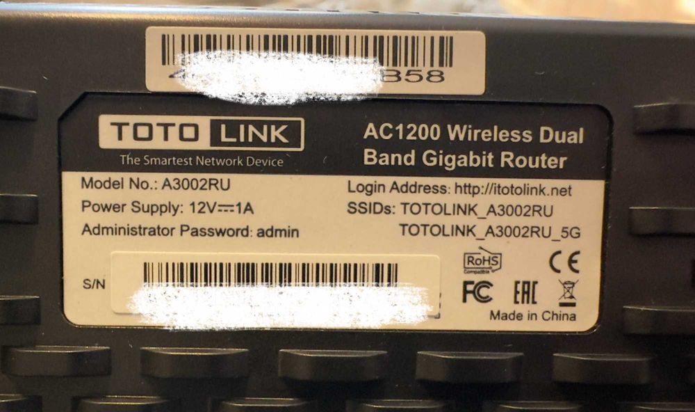 Роутер TOTOLINK AC1200