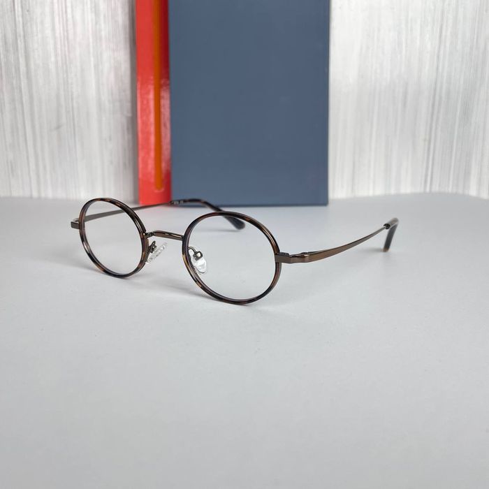 Okulary do komputera, okrągła oprawka, mały rozmiar