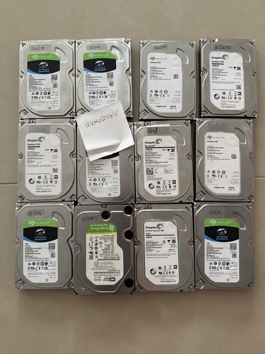 Dyski 1 tb uszkodzone