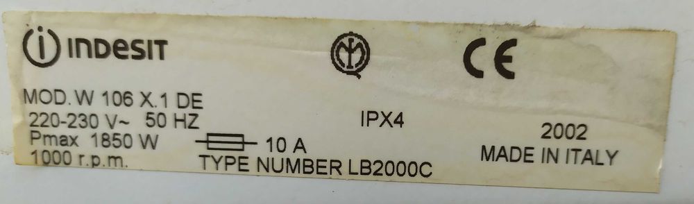 Elektronika, silnik i inne do pralki Indesit Ariston LB2000C