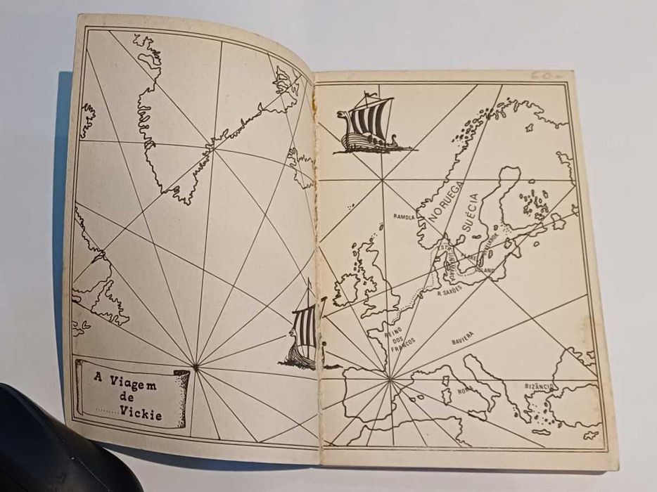 Livro juvenil "Vickie o Viking", Runer Jonsson, Básica Editora, 1975