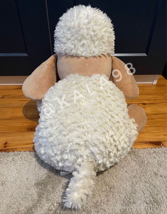 Miś owca z kwiatkiem 45cm