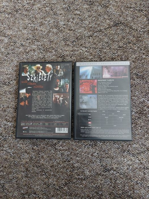 Dwa filmy na płytach dvd