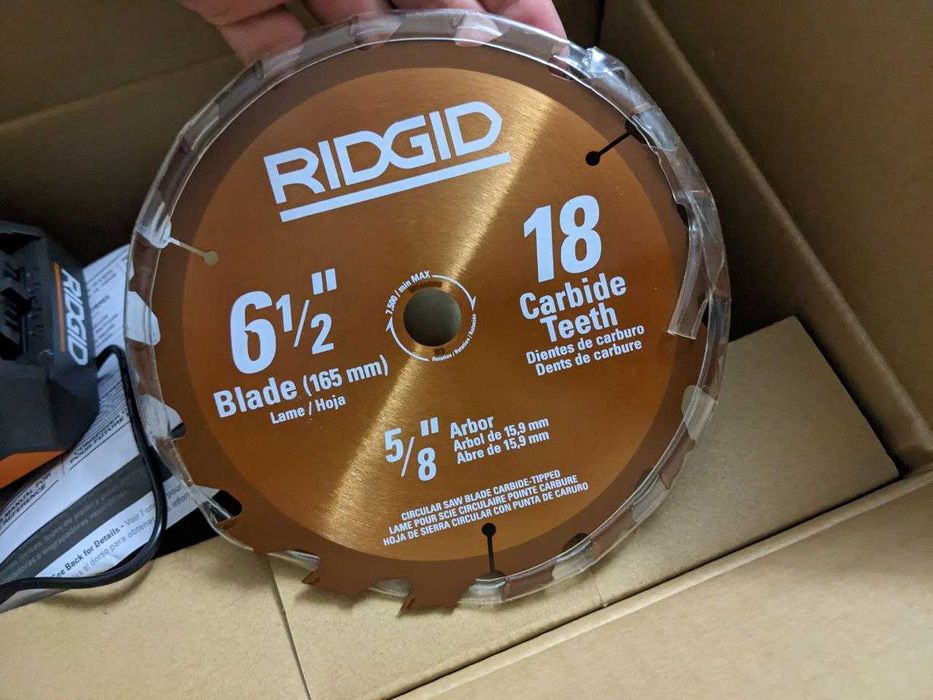 Аккумуляторная дисковая пила Ridgid R8655K 18V комплект АКБ 4 Ач ЗУ