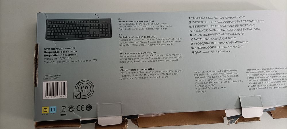 Teclado PT USB - pouco usado, em bom estado